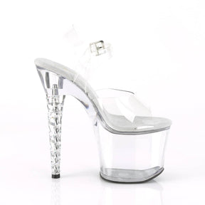 UNICORN-708RSH Clear Ankle Peep Toe High Heel