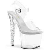 UNICORN-708RSH Clear Ankle Peep Toe High Heel