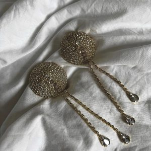DIAMANTE Nipple Covers - Gold
