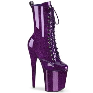 FLAMINGO-1040GP Purple Calf High Boots