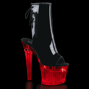 FLASHDANCE-1018SPEC Light up Peep Toe Platform Boots