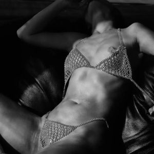 RAPTURE 2 Piece Lingerie Set - Silver